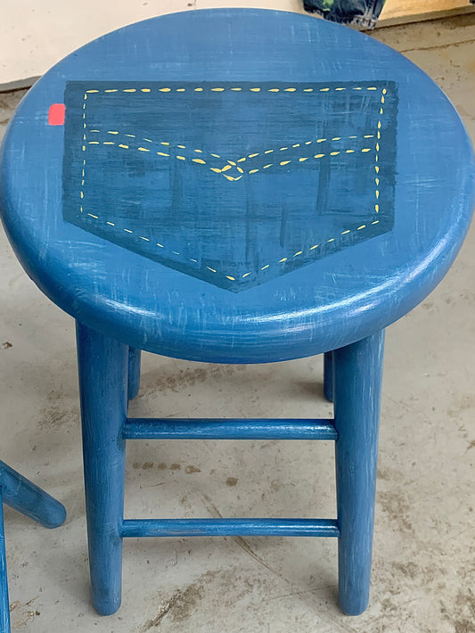 Blue Jeans Bar Stools