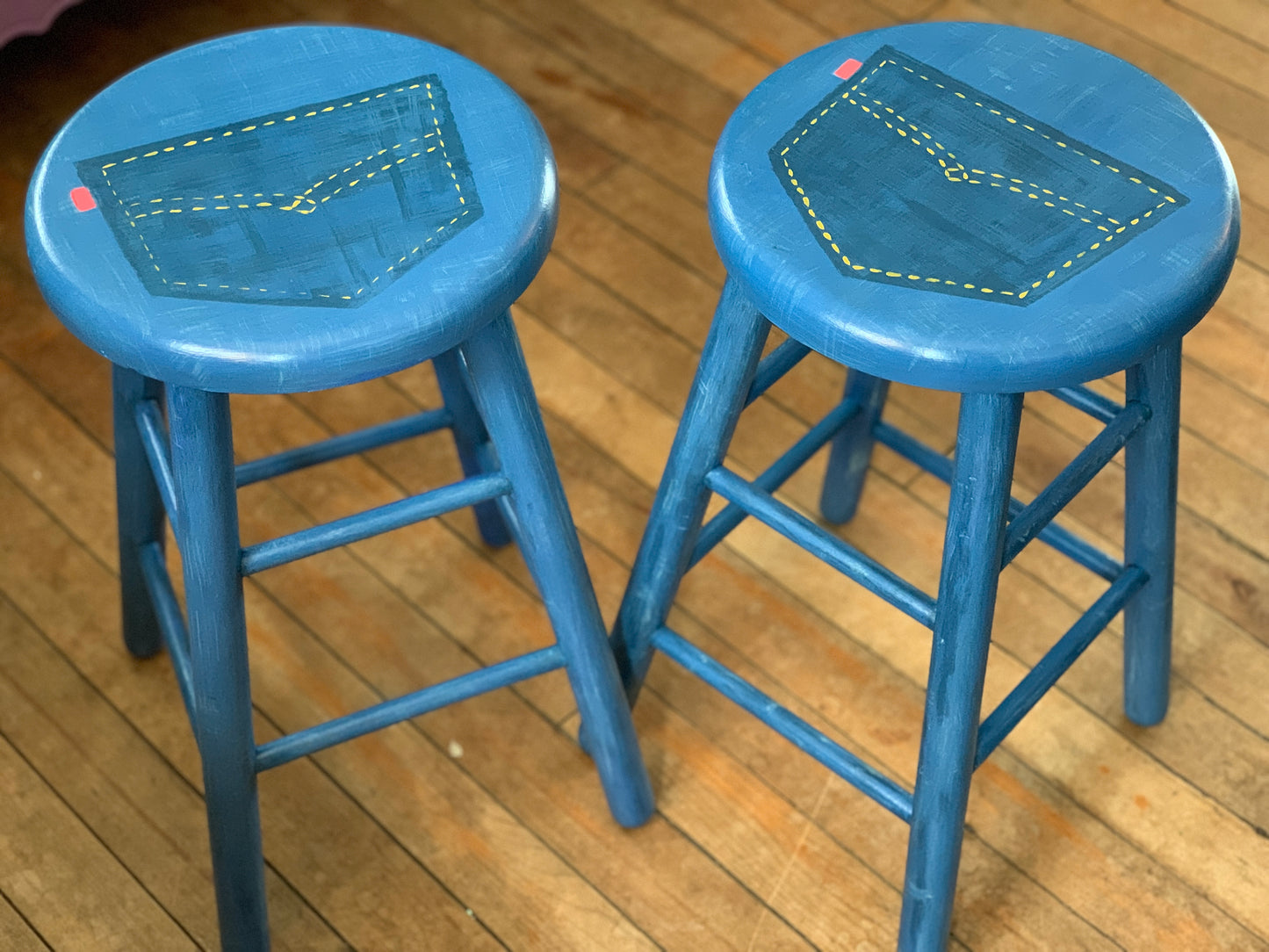 Blue Jeans Bar Stools