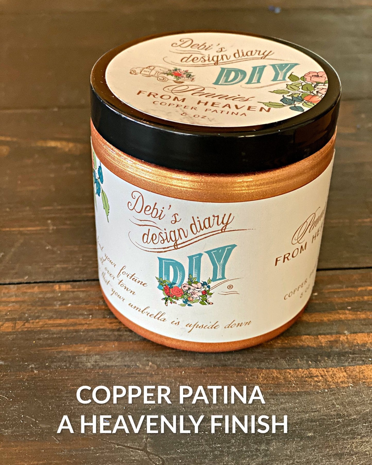Pennies From Heaven Copper - Liquid Patina - DIY Finishes by Debi's Design Diary