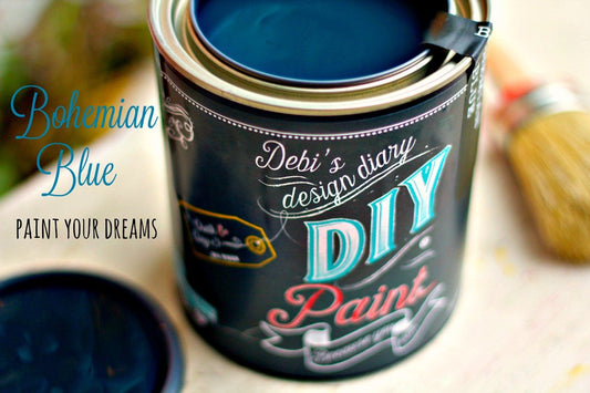 Bohemian Blue DIY Paint by Debi's Design Diary