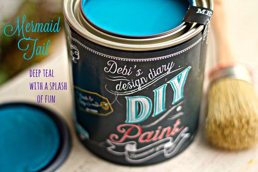 Mermaid Tail DIY Paint by Debi's Design Diary
